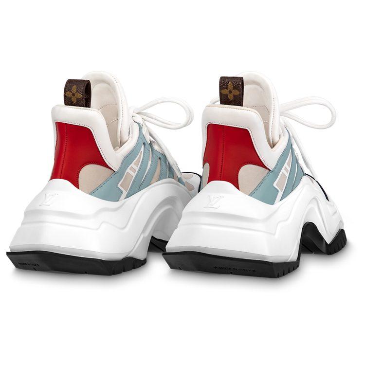 Louis Vuitton Archlight 2.0 Platform Sneakers 'White Beige Blue' Women's 1ABIHW