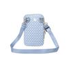 New MLB Monogram Collection Polyester Cell Phone Pouch, Shoulder Bag, Crossbody Bag Mini Unisex Sky Blue 32BGDK111-50S