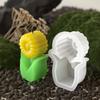 Poppy 3D Flower-Scented Candle Mold: Tulip & Sunflower Silicone Plaster
