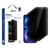 XDcase 5pcs / Pack Silk Screen Printed Anti-Peep Tempered Glass Screen Protector