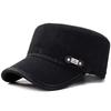 Unisex Fs Label Washed Flat Baseball Caps Spring Autumn Adjustable Casual Baseball Caps Outdoor Sunscreen Hat Sports Cap