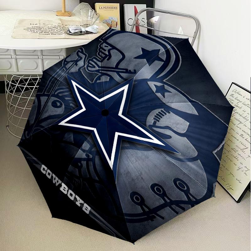 American Flag Cowboys Umbrella Folding umbrella, automatic umbrella 8-Frame for Travel, camping Use Gift for Halloween Christmas