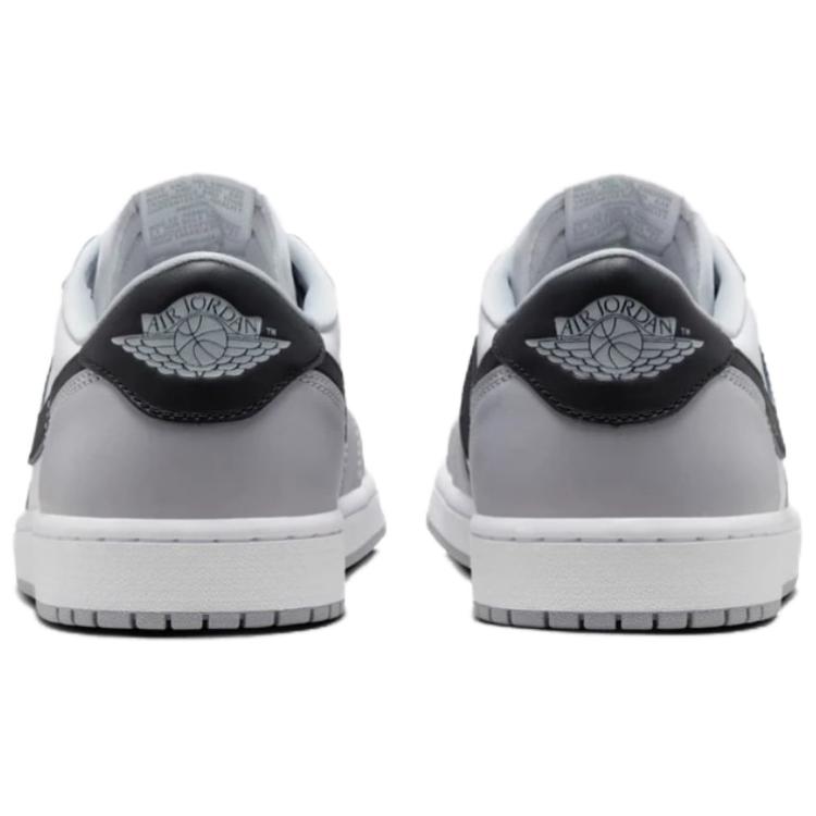 Air Jordan 1 Retro Low OG Barons Herren Sneakers Weiß Schwarz Wolf-Grau CZ0790-110