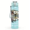 1PC Floral Dragonfly Vintage Round Art Print 750ml Portable Sports Water Bottle Leakproof Gym Outdoor Travel Drink Cup