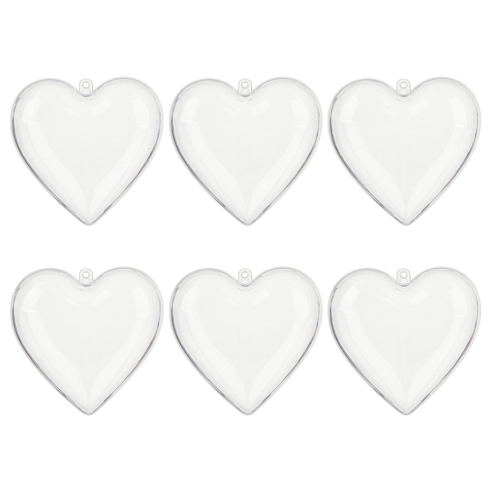 

Набор из 6 прозрачных пластиковых заполняемых шаров, подвески на елку, фестивальное украшение для дома и мероприятий B