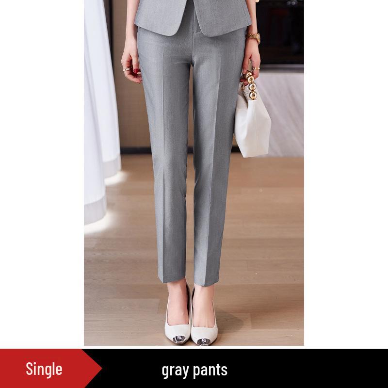 Premium Women's Formal Summer Suit Set: Beautician & Hotel Workwear Skirt