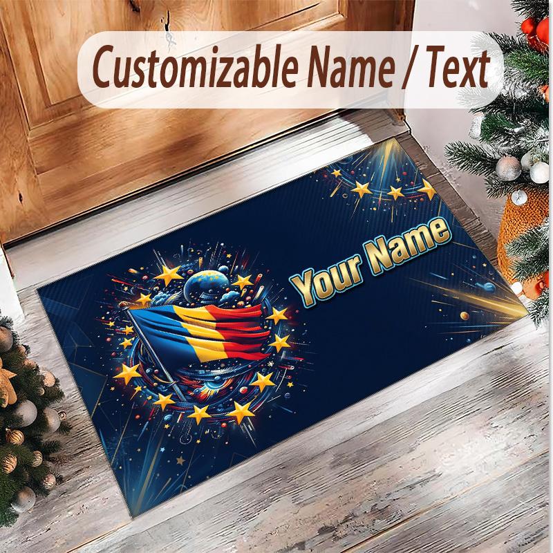 Personalized Crystal Velvet Carpet Poland Pattern Non Slip Floor Rug