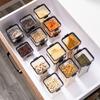 Clear Plastic Sealed Jar Square Snack Storage Jar Crisper Kitchen Grain Storage Jar for Dried Fruits