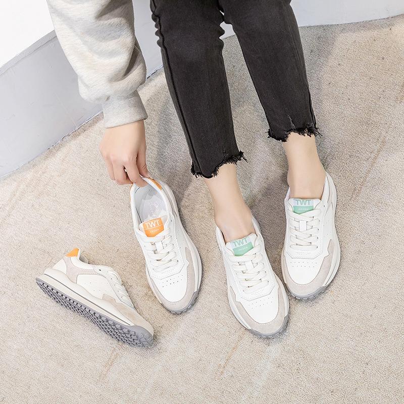 Casual Sneakers Leather Forrest Gump Pops Breathable Women's Shoes