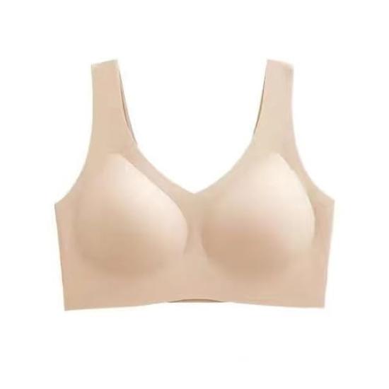 

Kevis Беспроводной Ночной Минималистичный Высокий Бок 7x Поддерживает Соски Остаются в 3D Чашке 1 Бюстгальтер Плюс Бюстгальтер, Бесшовный, Бюстгальтер, Поддержка, Дышащий, Положение, Место, абрикосовый