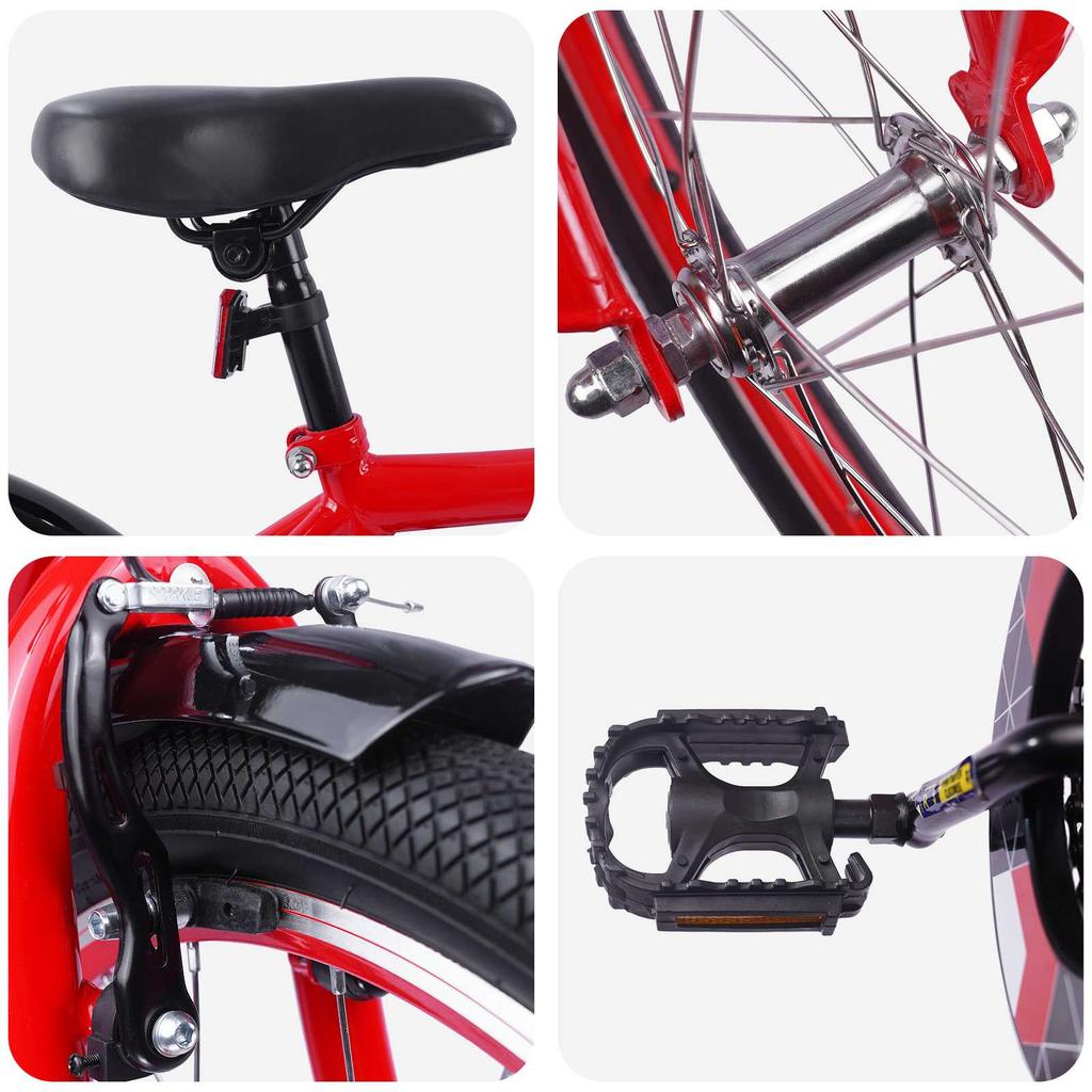 Kids  Bike 20 Inch for Ages 6 11 Red