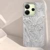 Laser Silver Butterfly Women Girls Phone Case for Xiaomi Redmi Note 14 13 12 11 11S 10 9 8 Pro 9C 13C 14C A5 A3 A4 A3X A1 Cover