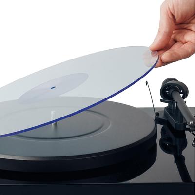 Hudson Akrylová podložka pod gramofon LP Slipmat Modrá linka Hi-Fi Americká výroba