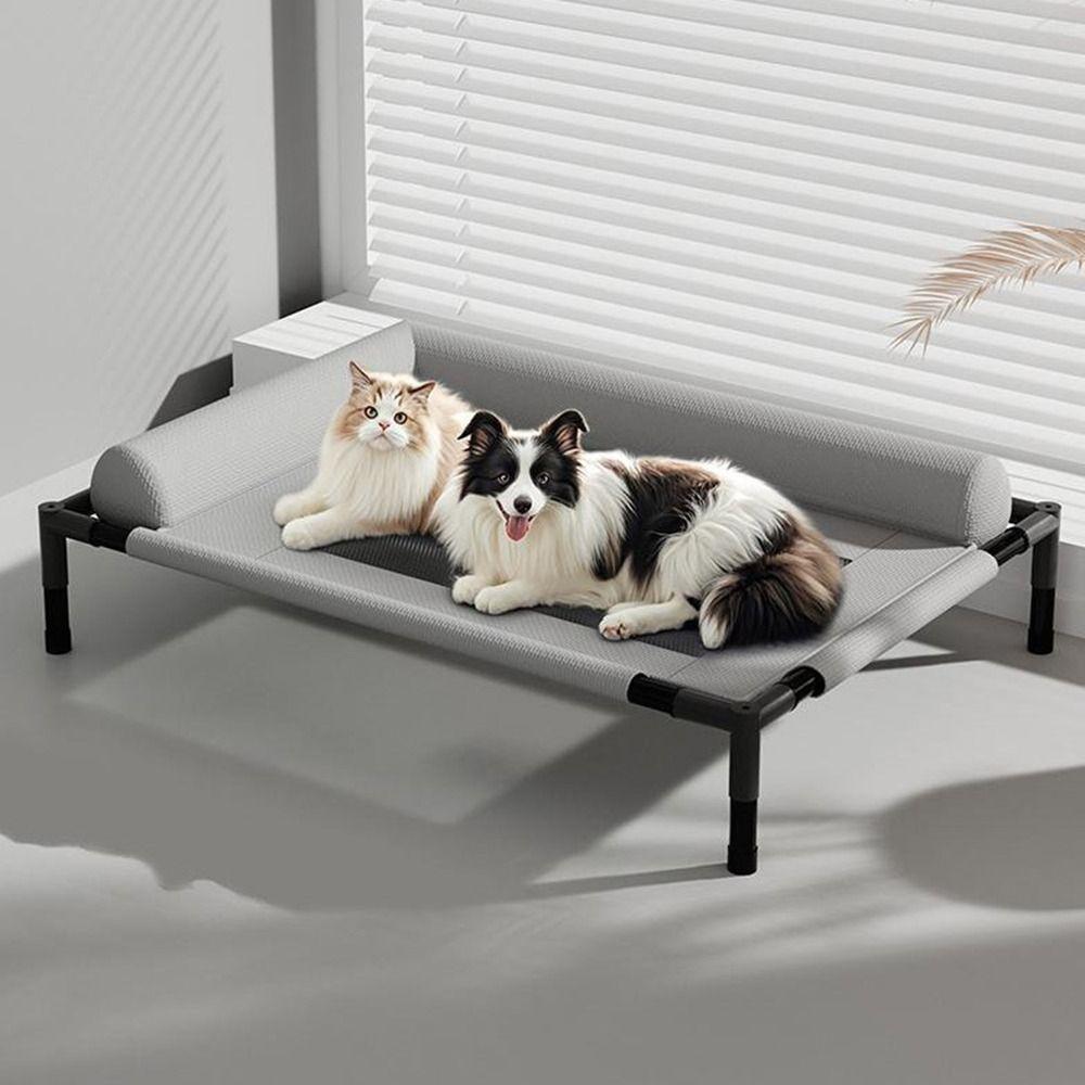 Removable Elevated Dog Beds Breathable Raised Dog Bed Washable Dog Cots Beds  for Small Medium Dogs