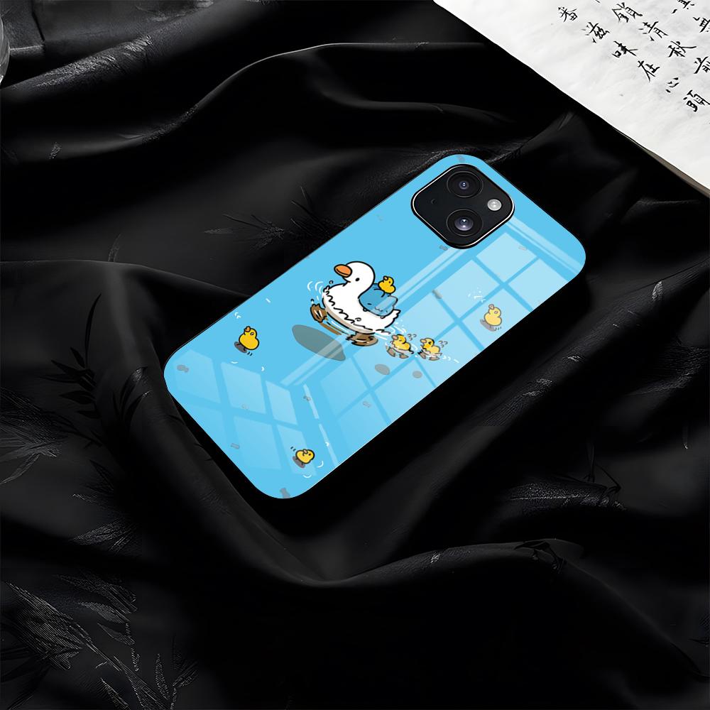 CUTE B-Bugcat Capoo Phone Case For IPhone 17 Pro Max 16 15 14 Pro Max 13 11 Plus Glass Cover
