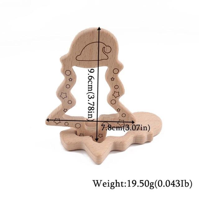 1pc Baby Teether Wooden Animal Pacifier Pendant BPA Free Beech Koala Rodent Baby Gym Accessories Teeth Pendant Children'S Goods