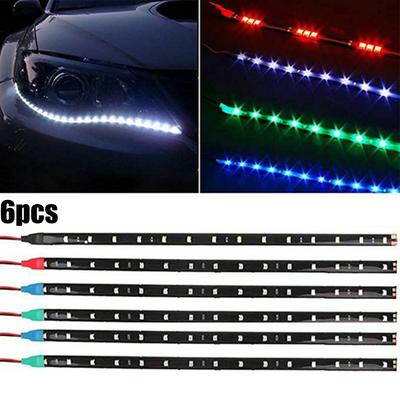 Tira de luces LED flexibles de luz blanca de 12 V y 30 cm