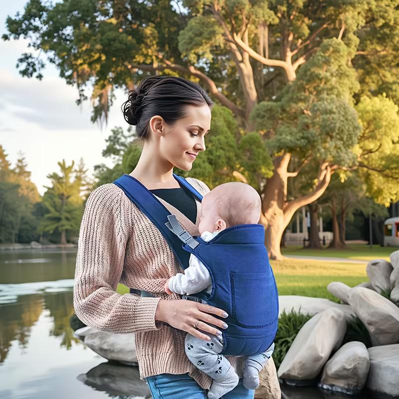 4-In-1 Baby Carrier Waist Stool, Newborn to Toddler, Front And Back Carry