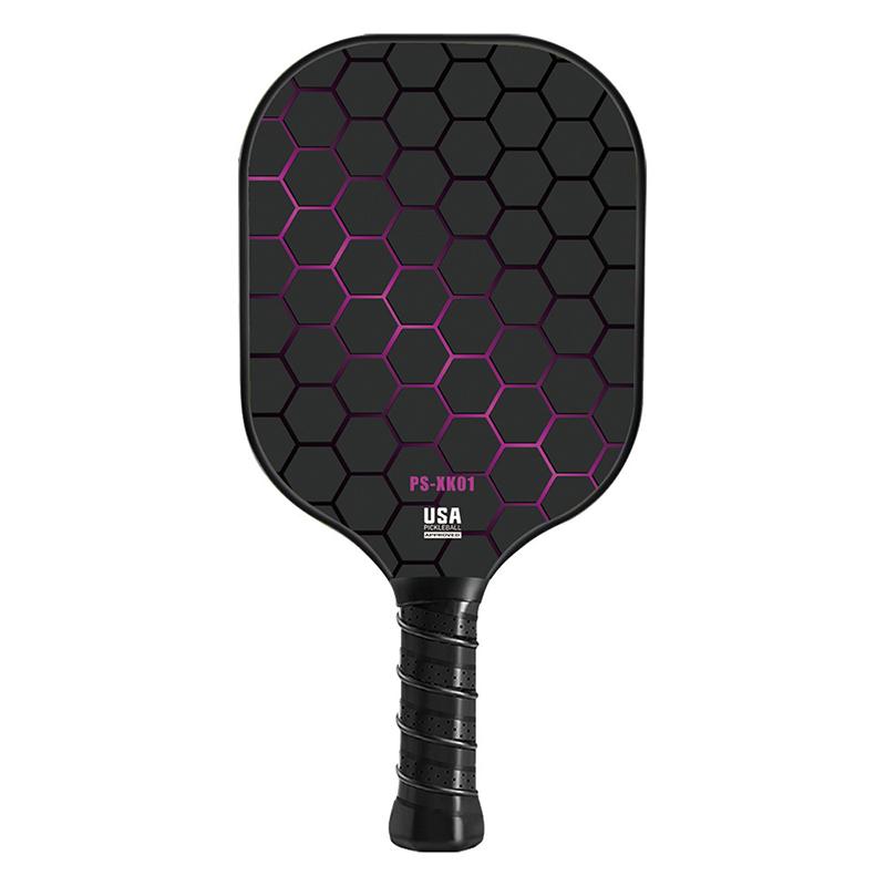 

Fiberglass Surface Pickleball Paddles Durable Non-Slip Grip Lightweight Popular Indoor Outdoor Sport Accessory Pickleball Racket фиолетовый