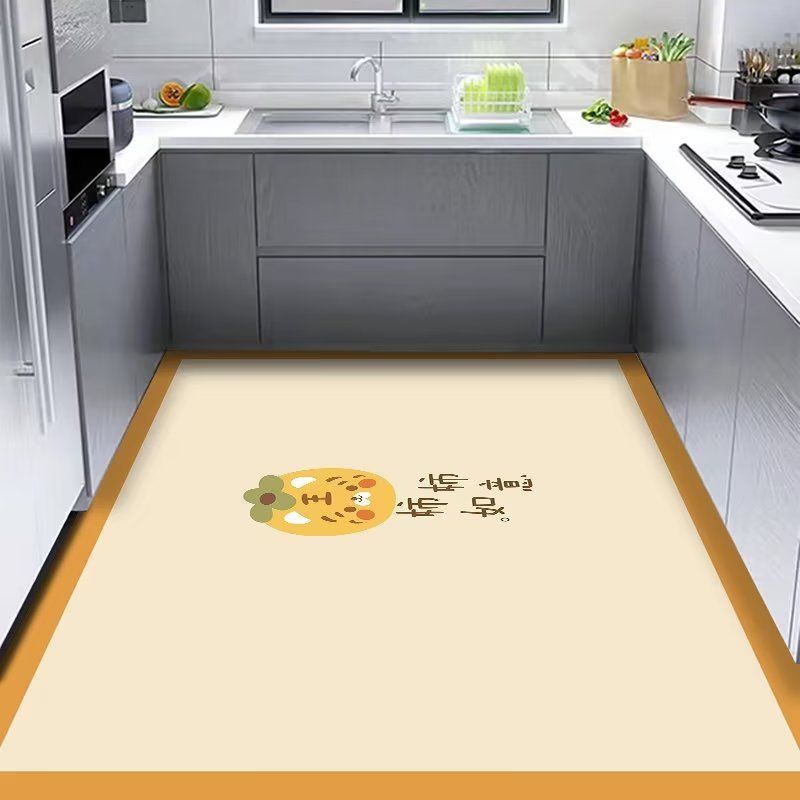 Modern Simple Kitchen Floor Mat Household Dirt-Resistant Wear-Resistant Oil-Absorbing Diatom Mud Floor Mat Non-Slip Water-Absorbing Easy To Take Care