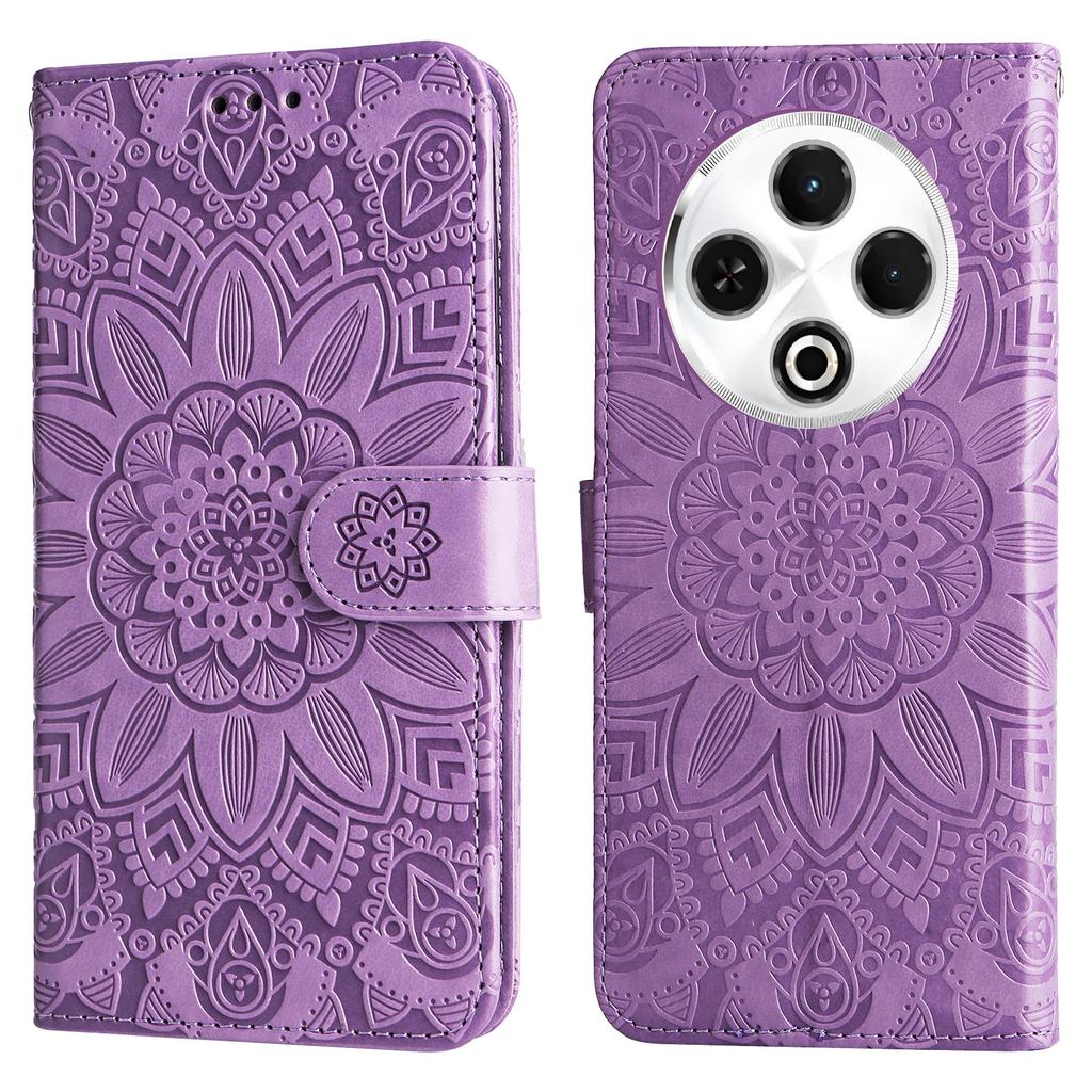 Für TECNO Spark 30 4G Hülle Sonnenblumen-Prägung Leder Brieftasche Handyhülle