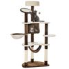 Cat Tower, Large, 65 x 50 x 153 cm, Platforms, Hammock, Cave, Brown