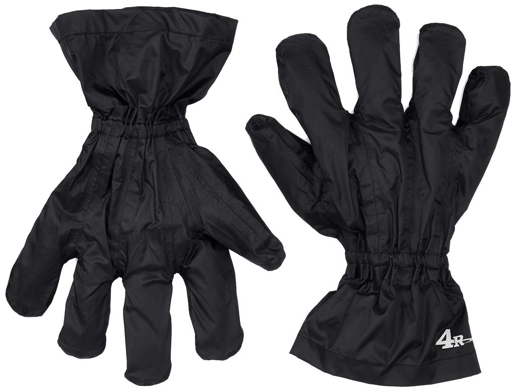 4R Glove Covers (Lightweight and Compact) Black, Free Size, Left and Right Set (FR-153211)
