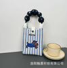 Sommer Damen Niedliche Mini-Tasche Vielseitige Mode Handytasche Cartoon Gestrickte Handtasche Umhängetasche Umhängetasche