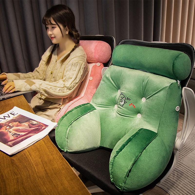 Cartoon Backrest Cushion Lumbar Support Pillow Triangle Reading Pillow Soft Headboard Cushion Can Be Disassembled Washed Office Rest Mat