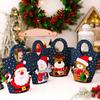 Christmas Bags For Treats 4 Pieces Santa Claus Christmas Candy Bags Handbag Cute For Prizes Cake Beer Bottles Chocolates