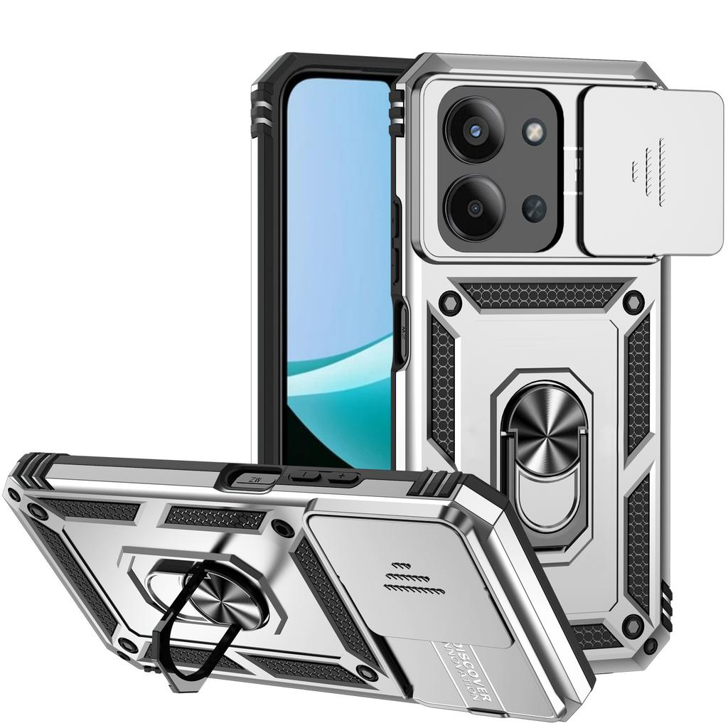 Anwendbar für Xiaomi Redmi 15C militärisches Schiebefenster Handyhülle Redmi 14C Halterung Redmi Turbo4Pro Schutzhülle
