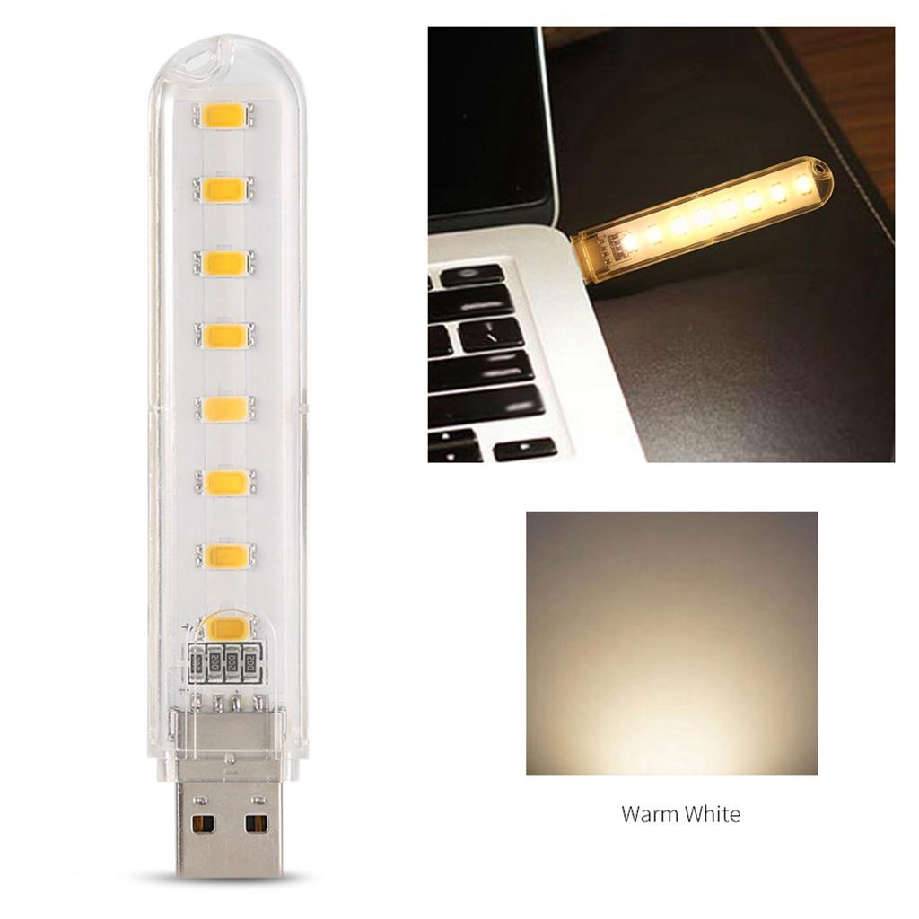 Mini LED Night Light High Bright Desk Book Laptop Reading Lamp (warm white)