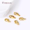 18K Gold Plated Lobster Clasp With Extension Chain,Ball Head Pin,Crimp Beads,Bead Tips,Jump Ring Supplies For Jewelry Wholesale