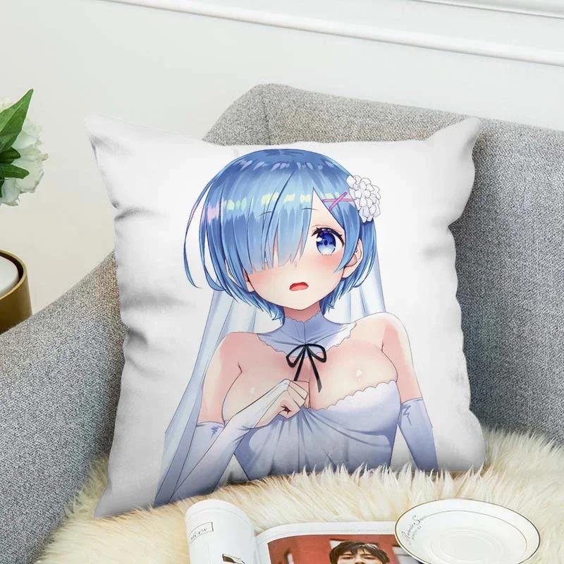 Pillowcases for Pillows Anime Pillow Cover 40x40 Pilow Cases Decorative Cushion Covers Pillowcase Cushions Home Decor Sofa
