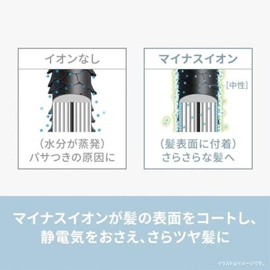 Secador rizador Panasonic Ionity Cepillo de iones negativos 3 piezas Gris moderno EH-KE4N-H