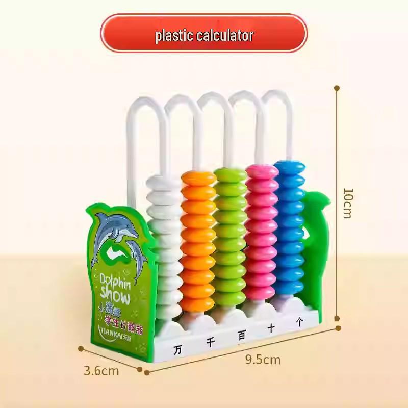 First Grade Math Teaching Aid Set with 3D Geometric Figures and Arithmetic Tools