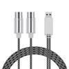 Tremolo MIDI To USB Cable 5.9ft MIDI Cable with Input Output Interface 5 Pin Line Converter PC To Music Electronic