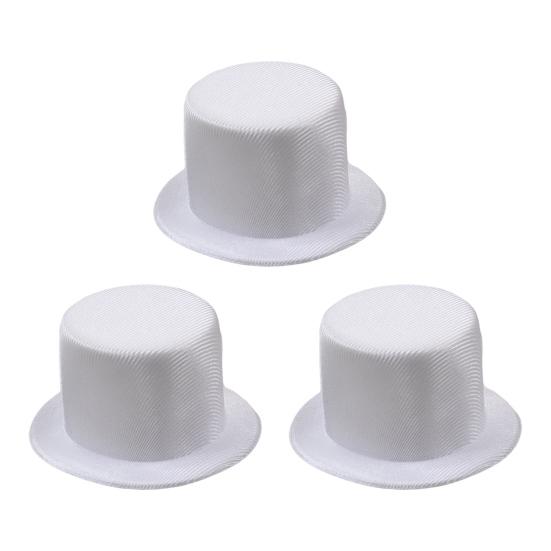 Mini Top Hat 9cm EVA Baby Toppers for Dolls Crafts Black/White Pet Costume Accessory
