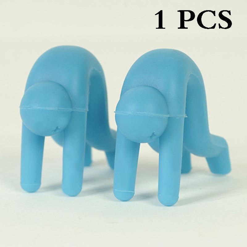 

Багатофункціональний тримач, пристрій, що запобігає переповненню, що запобігає підйому кришки з силіконовим тримачем для горщика для супу синій