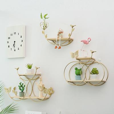 Creative Minimalist Nordic Style Wall Hanging Living Bedroom Room Dining Seamless Rack Iron
