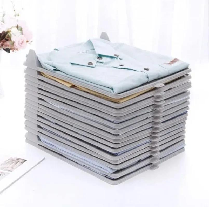 Shirt Organizer T Shirt Folder Board Clothing Lazy Folding Board Dividers Stackable Multi-Functional Wardrobe Storage Goods