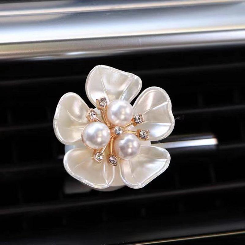 Car Interior Pearl Flower Vent Perfume Gift