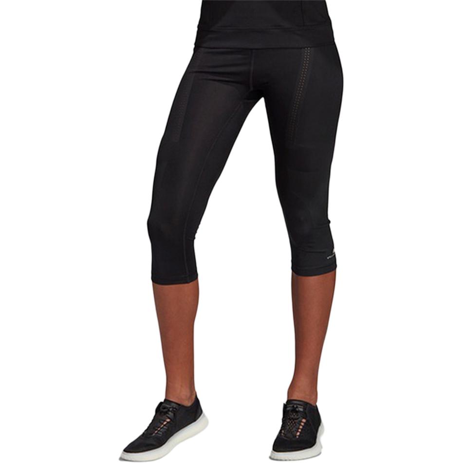 Adidas Comfortable Fashionable Breathable Moisture-Wicking Soft Skin-Friendly Slim Fit Training Seven-Point Sports Shorts Women Shorts Black DT9298