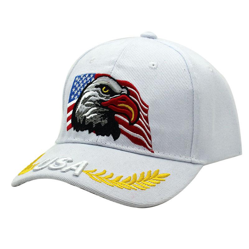 Hot Sale Unisex Baseball Cap 3D USA Eagle Embroidery Cap Men And Women Outdoor Sports Hats