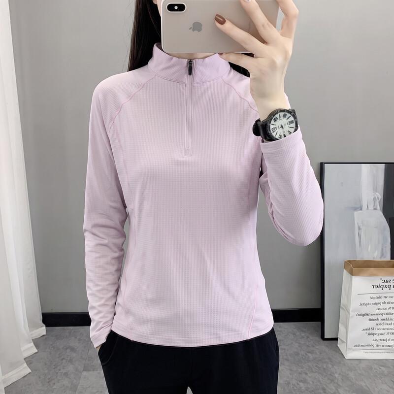 JOHLIN DREAM Women's Breathable Quick Dry Stand Collar Long Sleeve T-Shirt