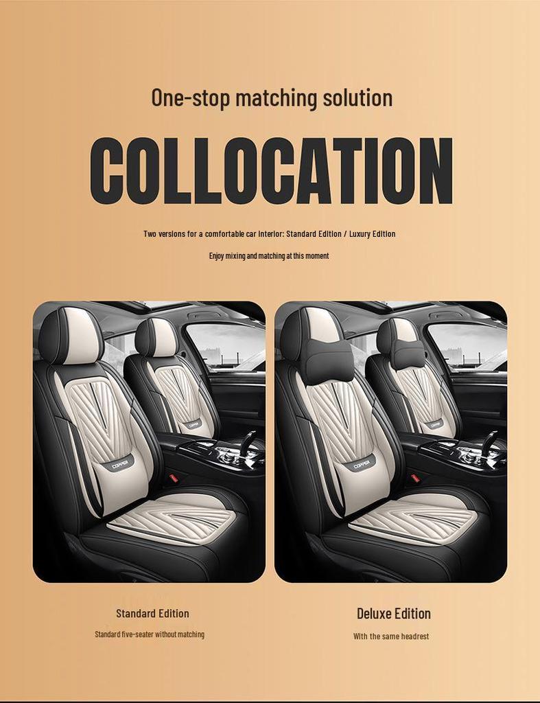 Ganzjahres-Vollleder-Sitzbezug: Bequem, Atmungsaktiv, Universelle Passform.