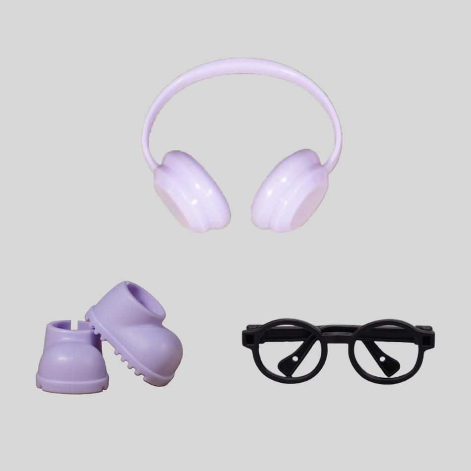 For Labubu Doll Accessories Mini Headphones Shoes Glasses For 15/17Cm Labubu Doll Clothing Accessories Girls Clothing Gifts