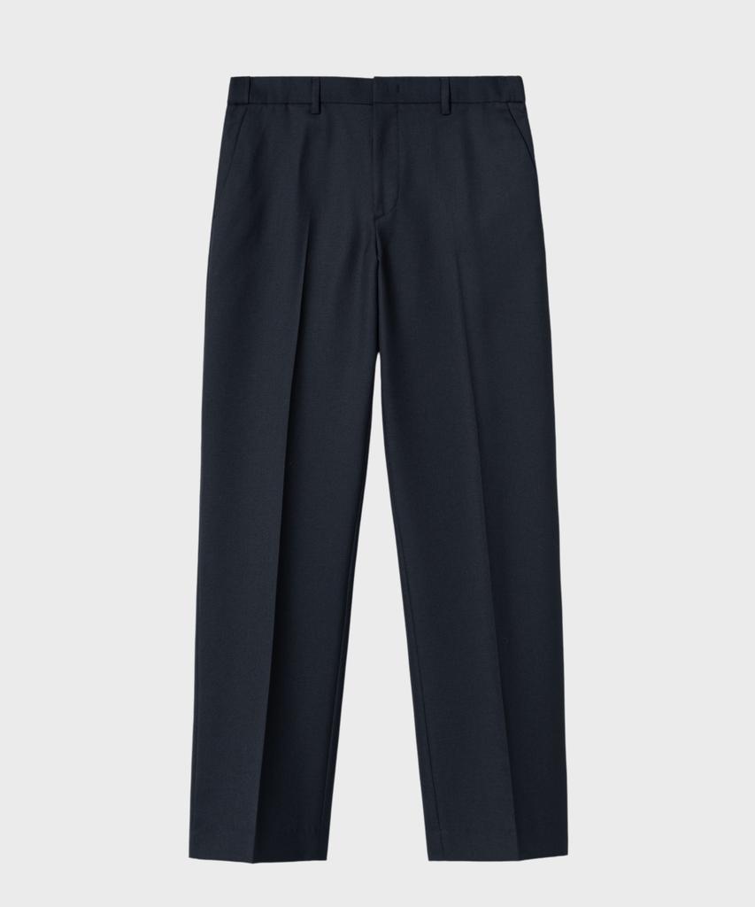NONBLANK Semi-Wide Fit Wool Slacks_Navy