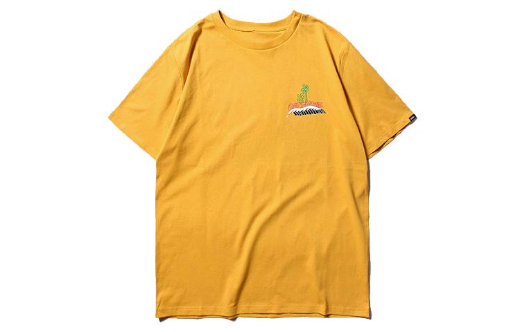 Vans Asia Artist Collaboration Edition T Shirt Men s Yellow VN0A4RAY50X L