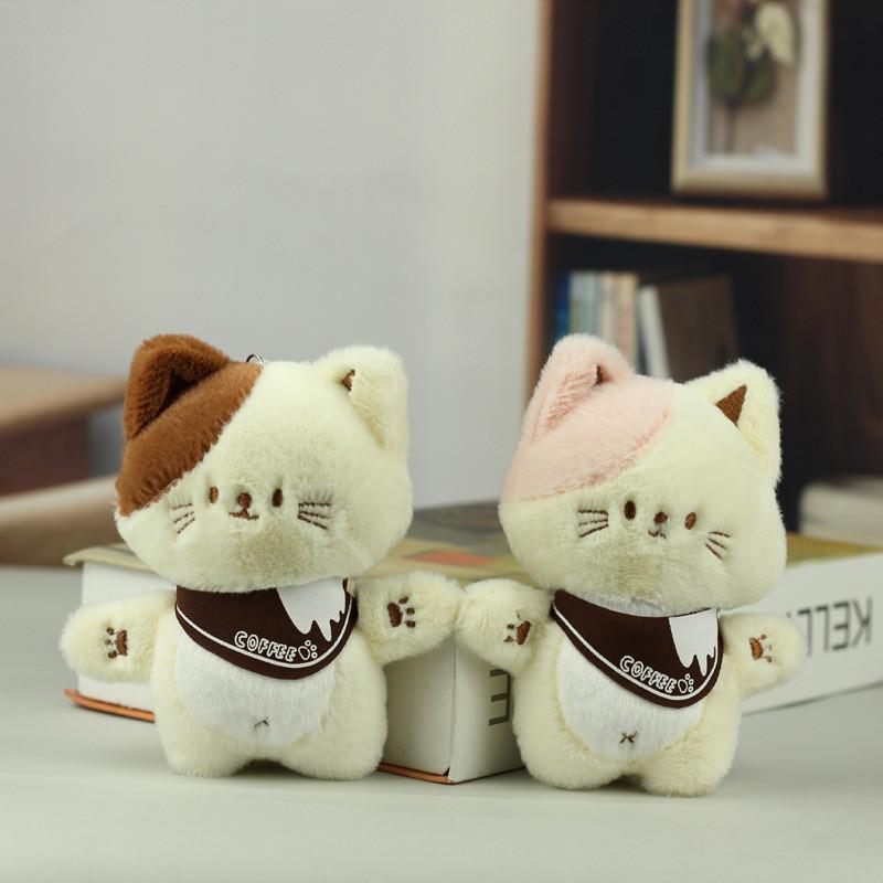 Adorable Plush Bear Keychain Cute Cartoon Animal Toy Soft Bag Charm Accessory